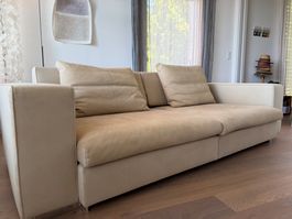 Echtledersofa Nubuk