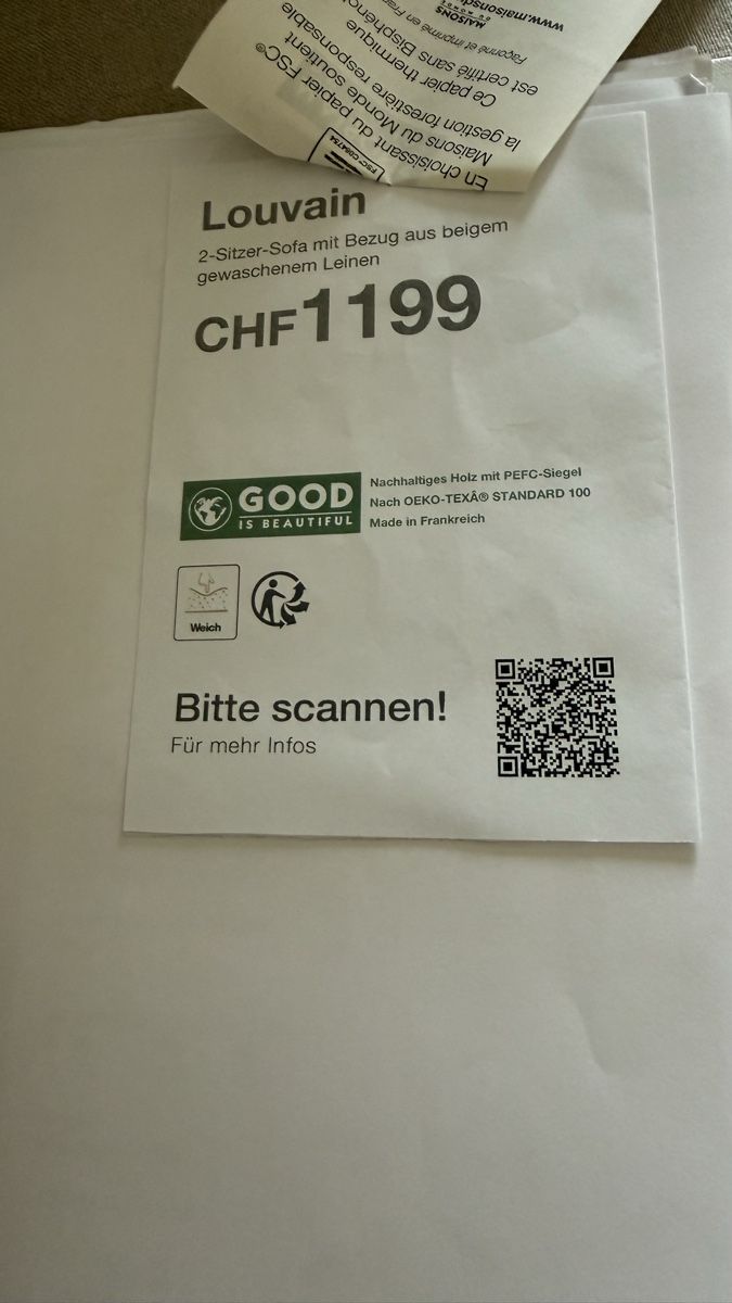 Maisons du monde Sofas: Sofa  – D'occasion à Winterthur par inf_s6kf 2