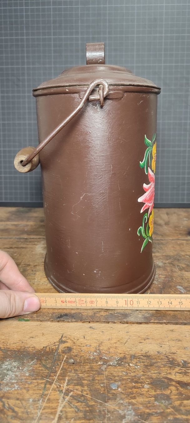 Dosen: Wunderschöne Blechdose Handbemalt Karaffe – Gebraucht aus Gelterkinden von MYSTOREFORYOU4460 8