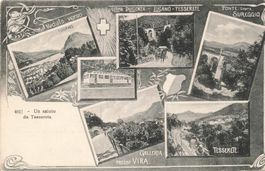 Lugano Tesserete Vira Sureggio Ultima Diligenza Tram Litho