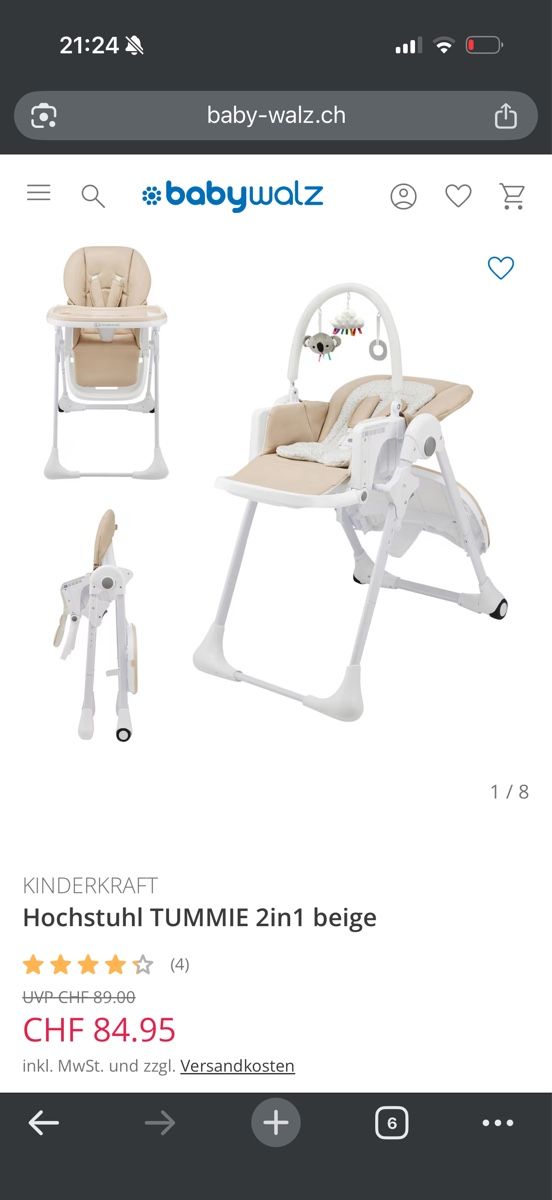 Kinderkraft Seggioloni: Hochstuhl 2 in 1 Kinderkraft – Usato da Schlieren venduto da Jessi_Rui 4