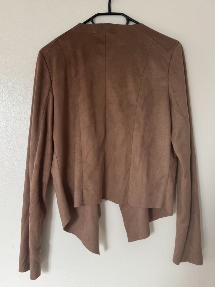 Promod Jacken: Light Brown Suède Jacket – Neu (gemäss Beschreibung) aus Genève von lei_p98q 1