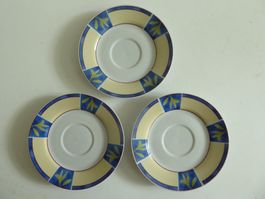 3 Unterteller für Kaffeetassen DOMESTIC