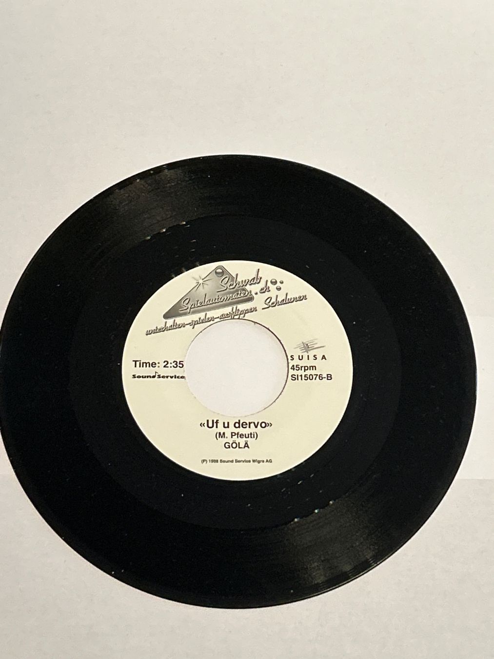 Schallplatten: Gölä. Single. NEUWERTIG. Schwan / Uf u dervo – Neu (gemäss Beschreibung) aus Faulensee von Mizuno06 1