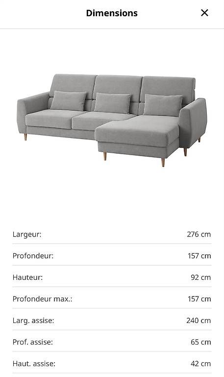 Sofas: Canapé 3 places  – Gebraucht aus Pully von rse_lzq9 3