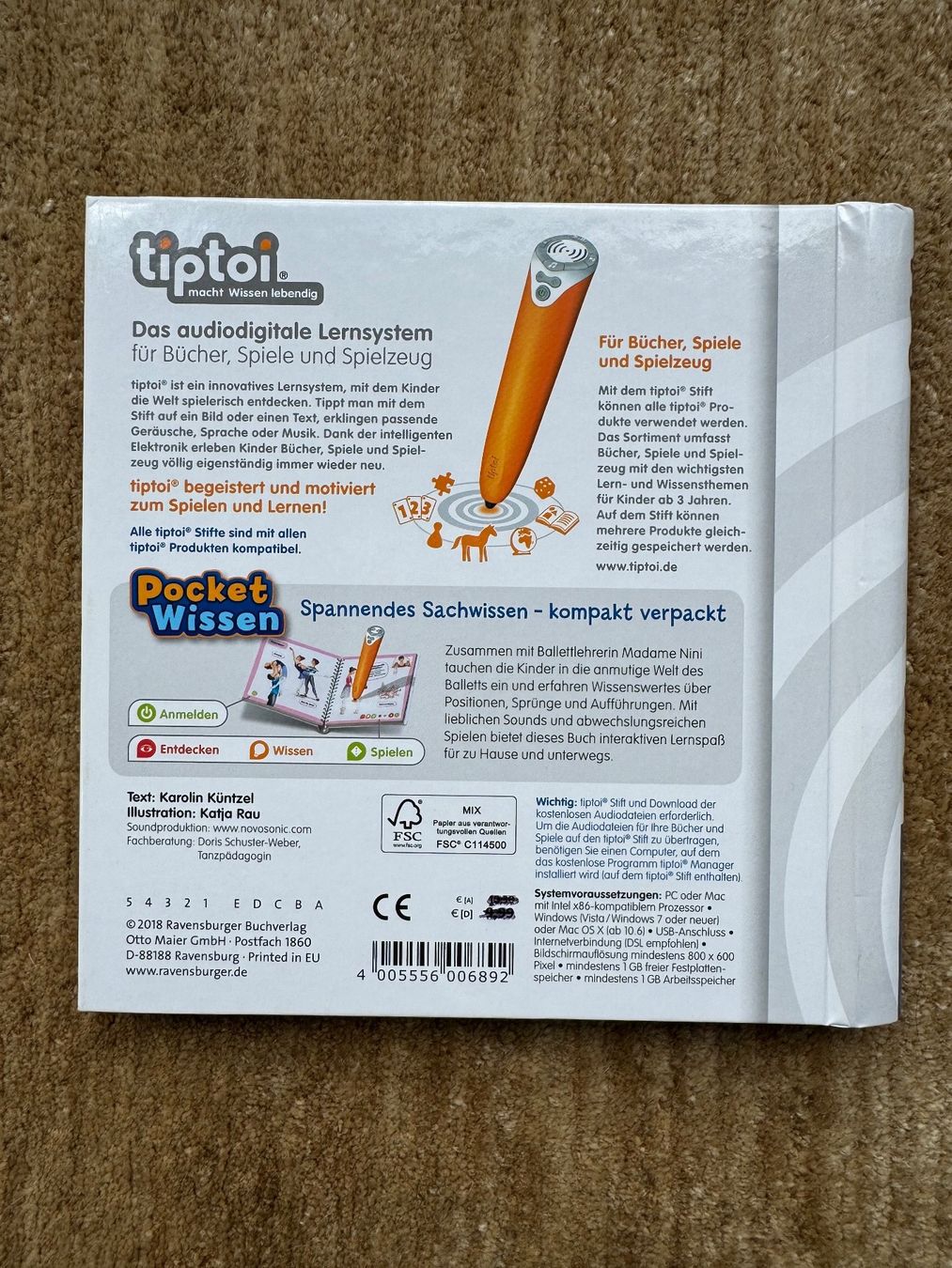 Libri: Tiptoi Pocketwissen Ballett – Usato da Aarau venduto da Kilauea 1