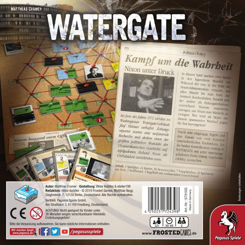 Pegasus Spiele Giochi: Spiel Watergate – Nuovo e nell'imballaggio originale da Uster venduto da Ludit 1