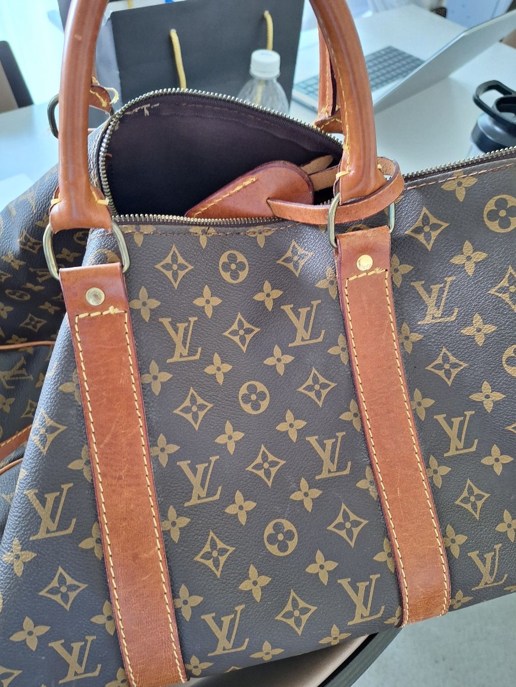 Louis Vuitton Taschen: Borsa Louis Vuitton Keepall 45 Monogram Tela Marrone Usata – Gebraucht aus Colla von ali_j8dj 1
