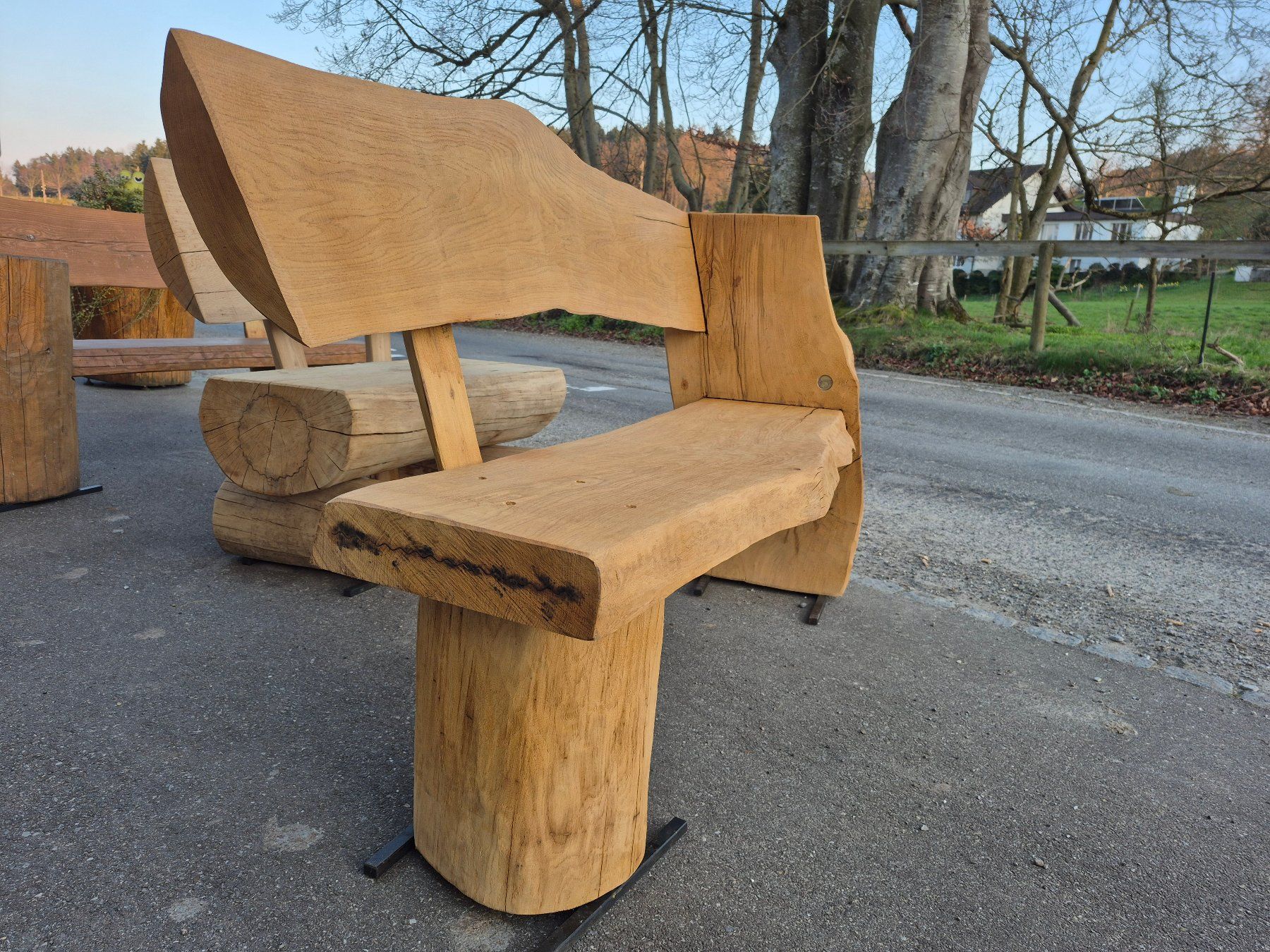 Panchine: Eichenbank mit Ablage – Usato da Bischofszell venduto da portmann_unikate 5