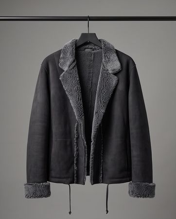 TRANSIT veste cuir mouton — neuve — taille S