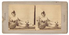 Stereo-Fotografie schöne Schauspielerin