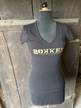 Damen T-Shirt schwarz Grösse S Rokker Company