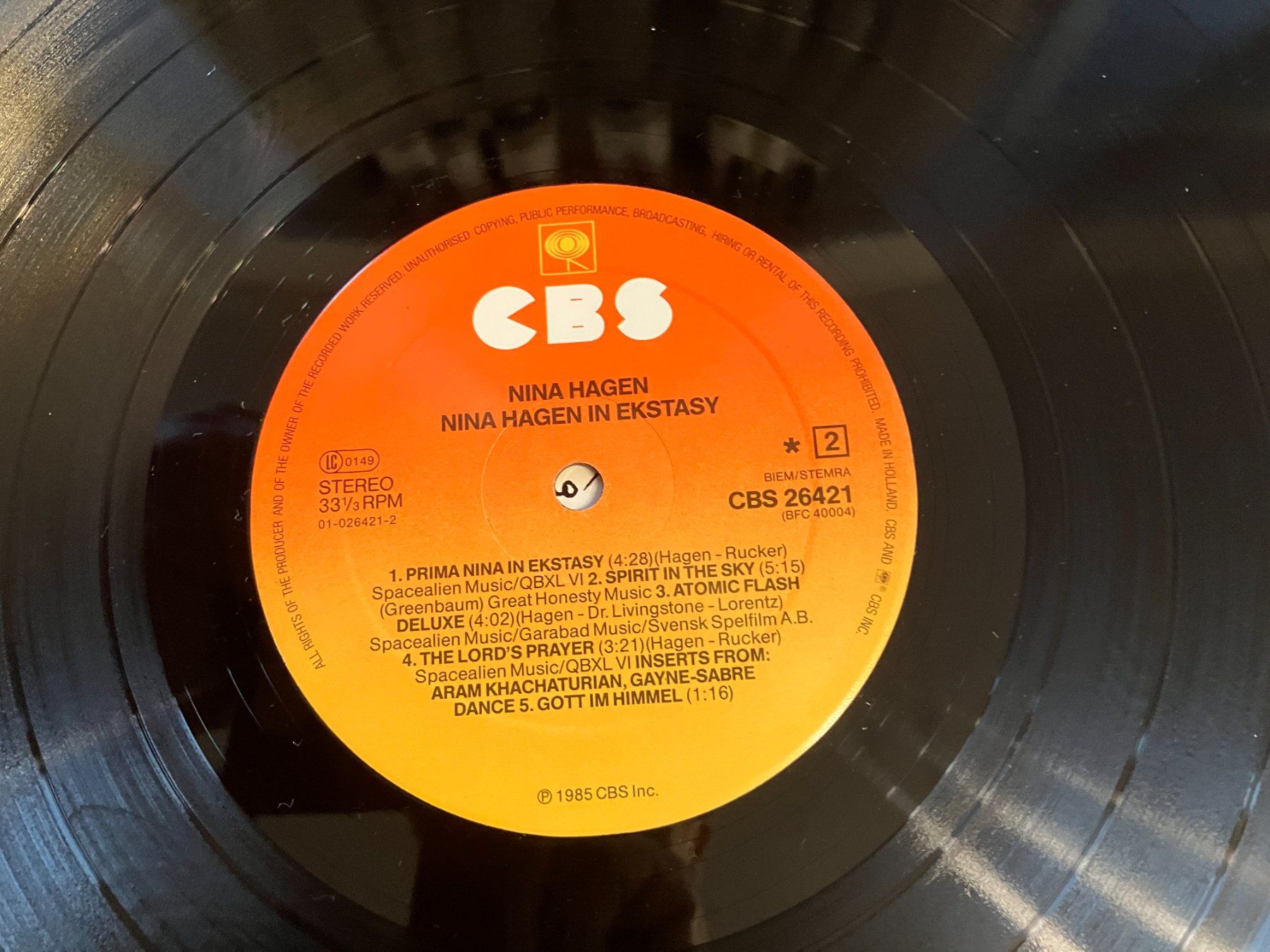 Dischi in vinile: Nina Hagen – Usato da Aarwangen venduto da Jukebox3 9
