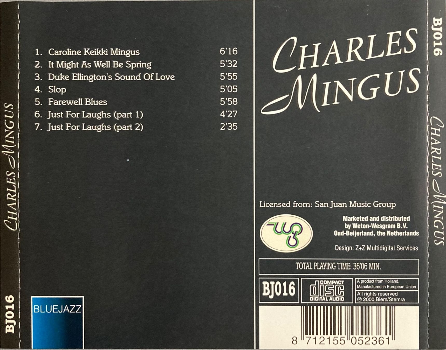 CDs: CHARLES MINGUS JUST FOR LAUGHS – Gebraucht aus Poliez-Pittet von Newtown-Records 1
