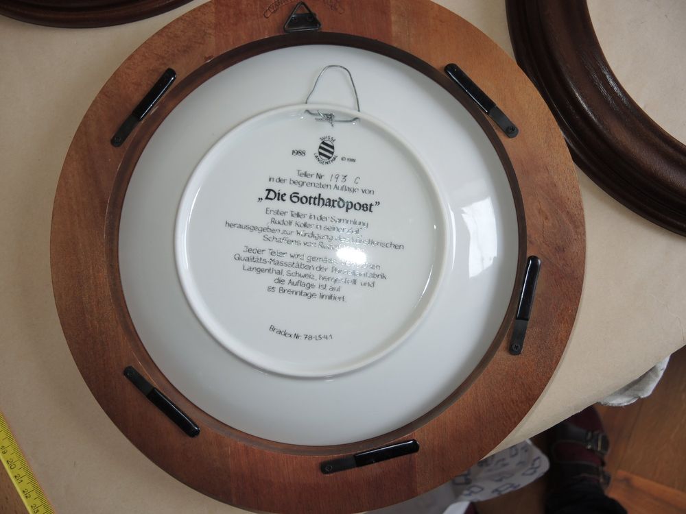 4x Bilderrahmen Holz rund f Sammelteller Langenthal Anker .. | Kaufen ...