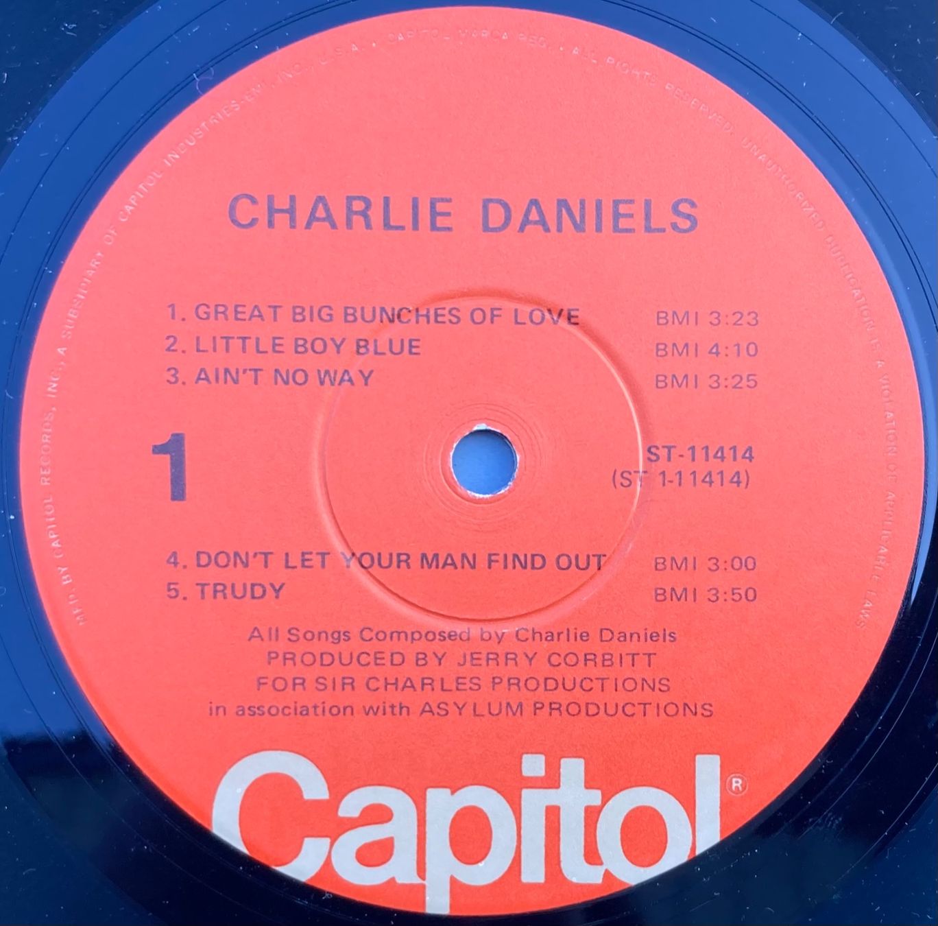 Schallplatten: CHALIES DANIELS - CHARLIE DANIELS – Gebraucht aus Poliez-Pittet von Newtown-Records 2