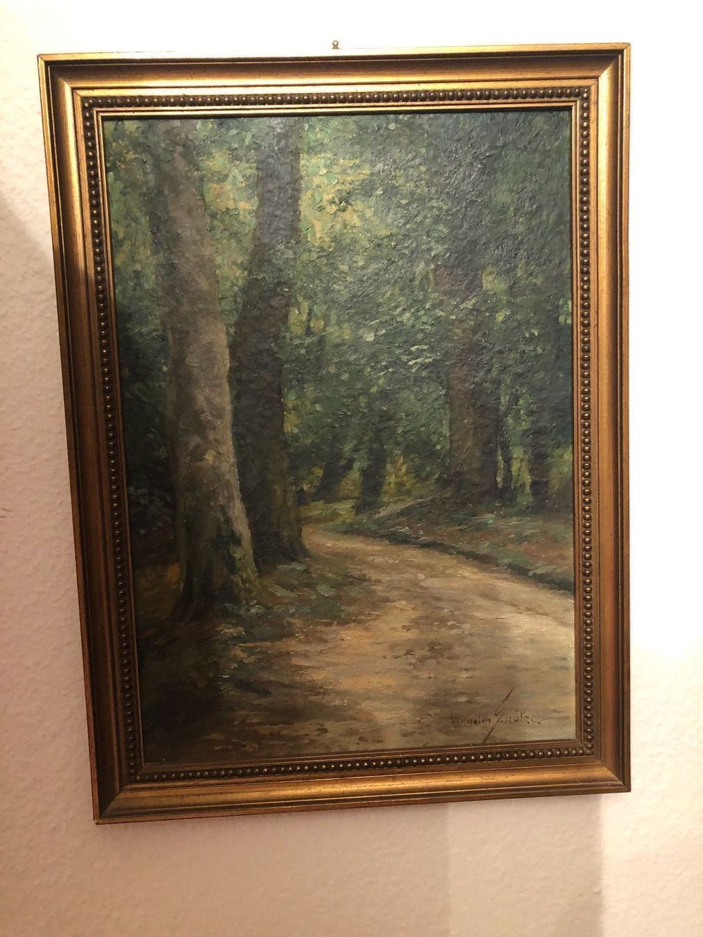 Gemälde: WILHELM SCHÜTZE. Sommerliche Landschaft. – Gebraucht aus Wald ZH von mlnt 8