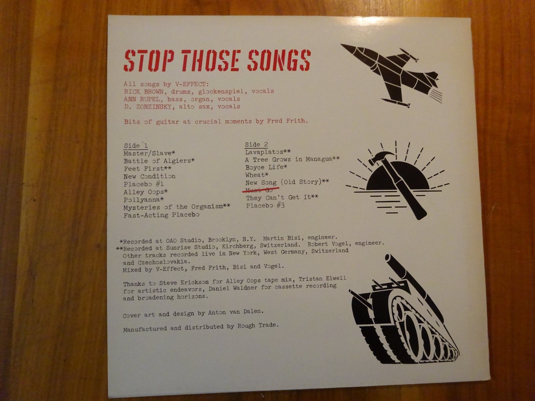 Schallplatten: V-EFFEKT ** STOP THOSE SONGS ** US POST PUNK – Gebraucht aus Luzern von xrayspex99 2