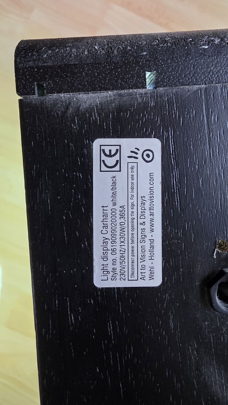 Carhartt Lampen: Carhartt Neon Lampe – Gebraucht aus Basel von Xarm 3