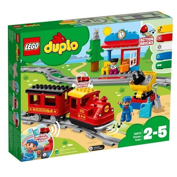 Lego Kit di costruzioni: 💥LEGO DUPLO 10874 Dampfeisenbahn NEU – Nuovo e nell'imballaggio originale da Galgenen venduto da Krdshop