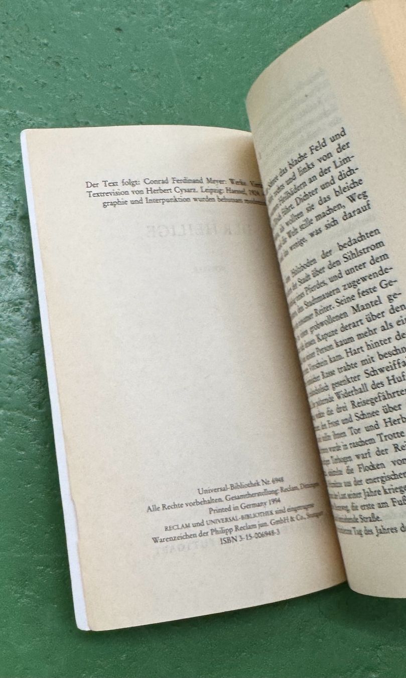 Libri: Conrad Ferdinand Meyer: Der Heilige – Usato da Basel venduto da Ostschweiz06 2