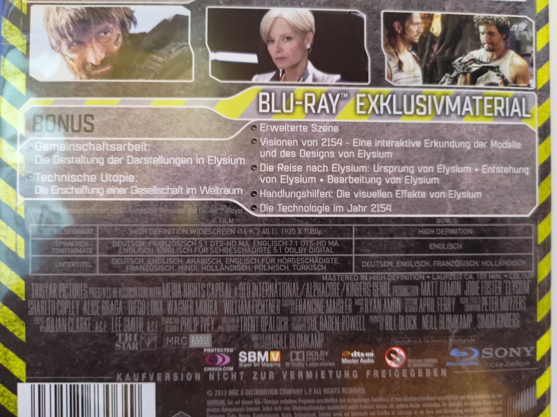 Tutti i DVDs: Elysium – Usato da Liestal venduto da Kratzilla 3