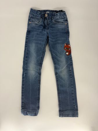 Gefütterte Jeans mit kleinem Fuchs Gr. 122 von dopodopo