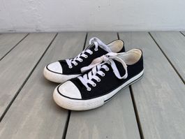 Schwarze Stoffschuhe, Gr. 38, perfekt für den Frühling!