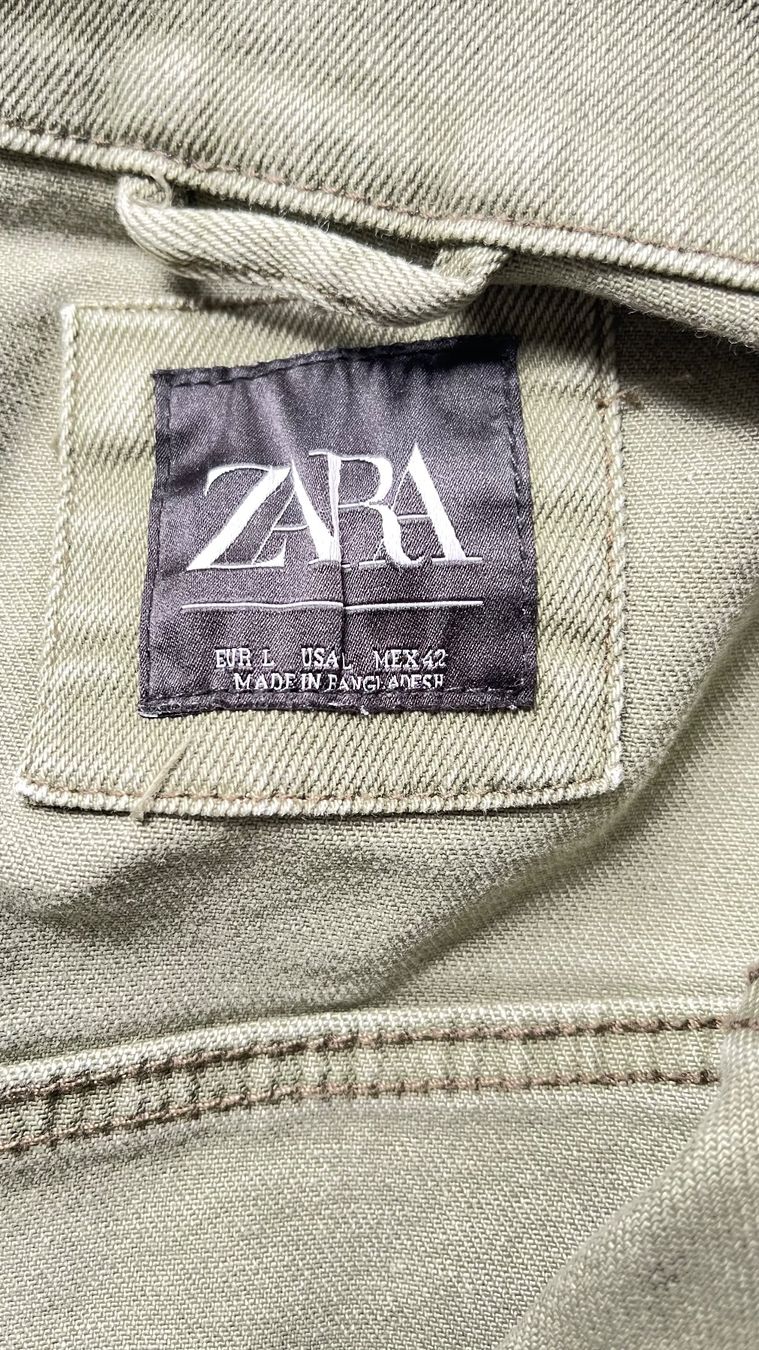 Zara Giacche: Jeans Jacke grün Grösse L – Nuovo (secondo la descrizione) da Zürich venduto da ren_r2dj 1