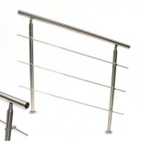 57215 - Edelstahl Treppengeländer 160cm - 3 Querstreben