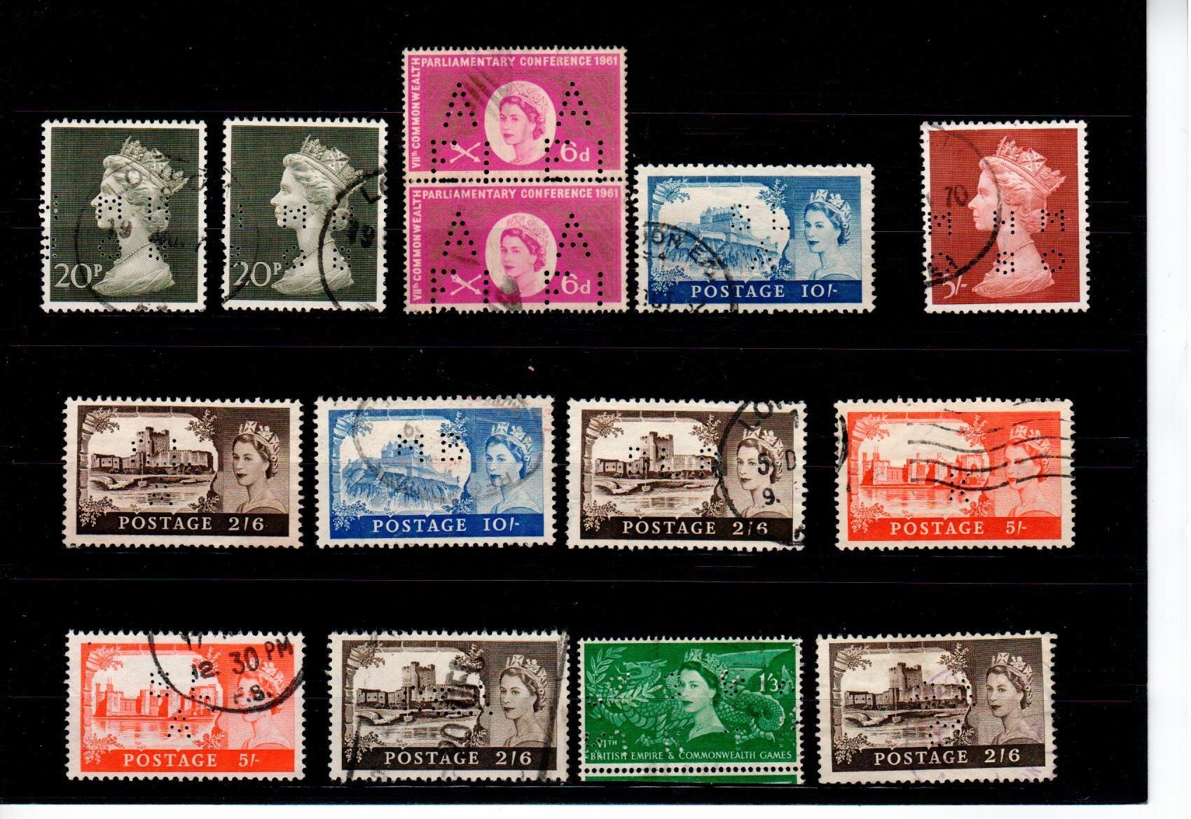 Alle Briefmarken: Perfin England – Gebraucht aus Wolhusen von Curver9