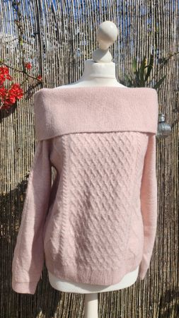 Pullover rose H&M, taille M, NEUF