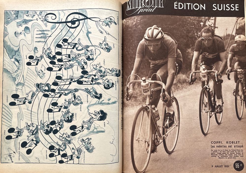 JOURNAL MIROIR SPRINT 162 11 juillet 1949 cyclisme athletisme tennis pellos