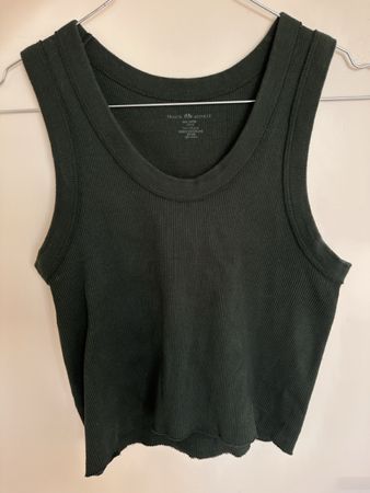 Brandy Melville Tank Top Dark Green Size S