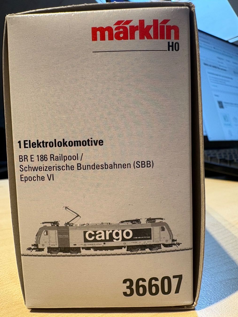 Märklin Modellini di ferrovie: Maerklin 36607 SBB BR 186 Railpool – Nuovo e nell'imballaggio originale da Corcelles Payerne venduto da Pierre66 7