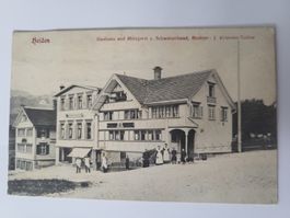 Ansichtskarte Heiden Gasthaus Schweizerbund gelaufen Rmu