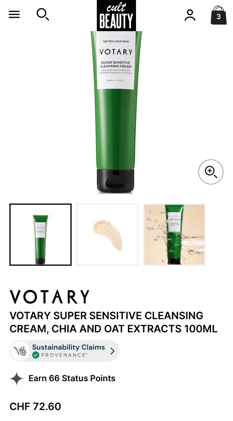 Soins du visage: Votary Sensitive Cleansing Cream,NEU,Ladenpreis CHF72.60 – Neuf avec emballage d'origine à Zürich par deruja 5
