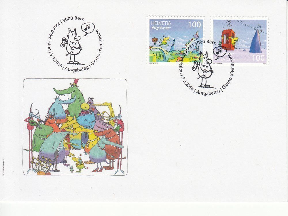 Tutti i francobolli: CH Ausgaben 1 / 2016 FDC – Usato da Bürglen TG venduto da StampGraf 5
