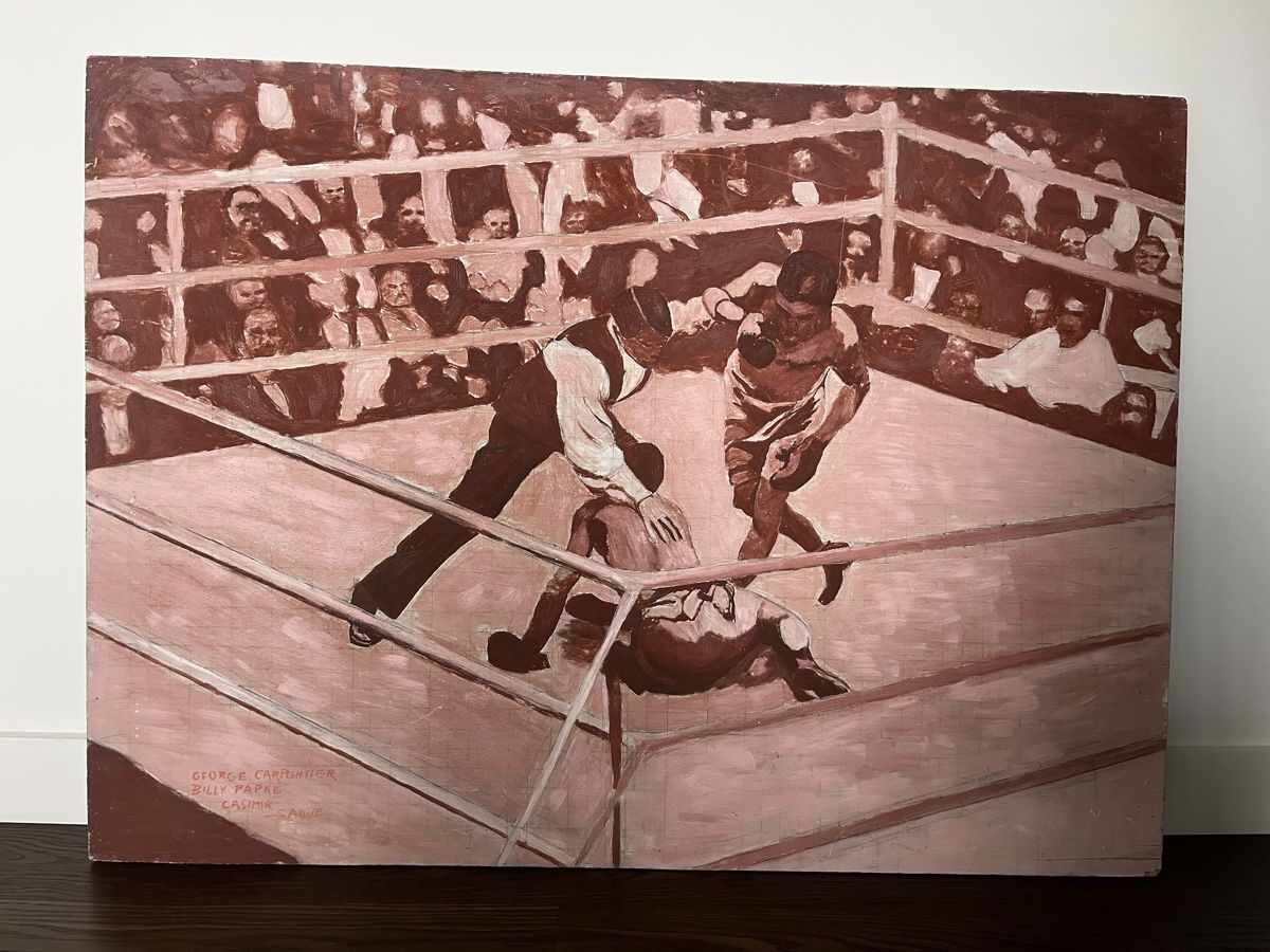 Dipinti: Boxkampf Bild - Papke, Carpentier - 20er Jahre – Usato da Zürich venduto da inga65