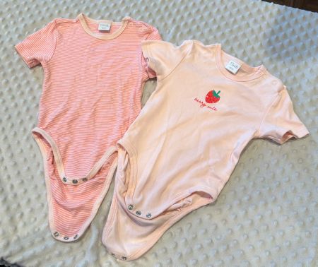Kleiderset kurzarm Bodies Smile Gr. 86-92 🍓