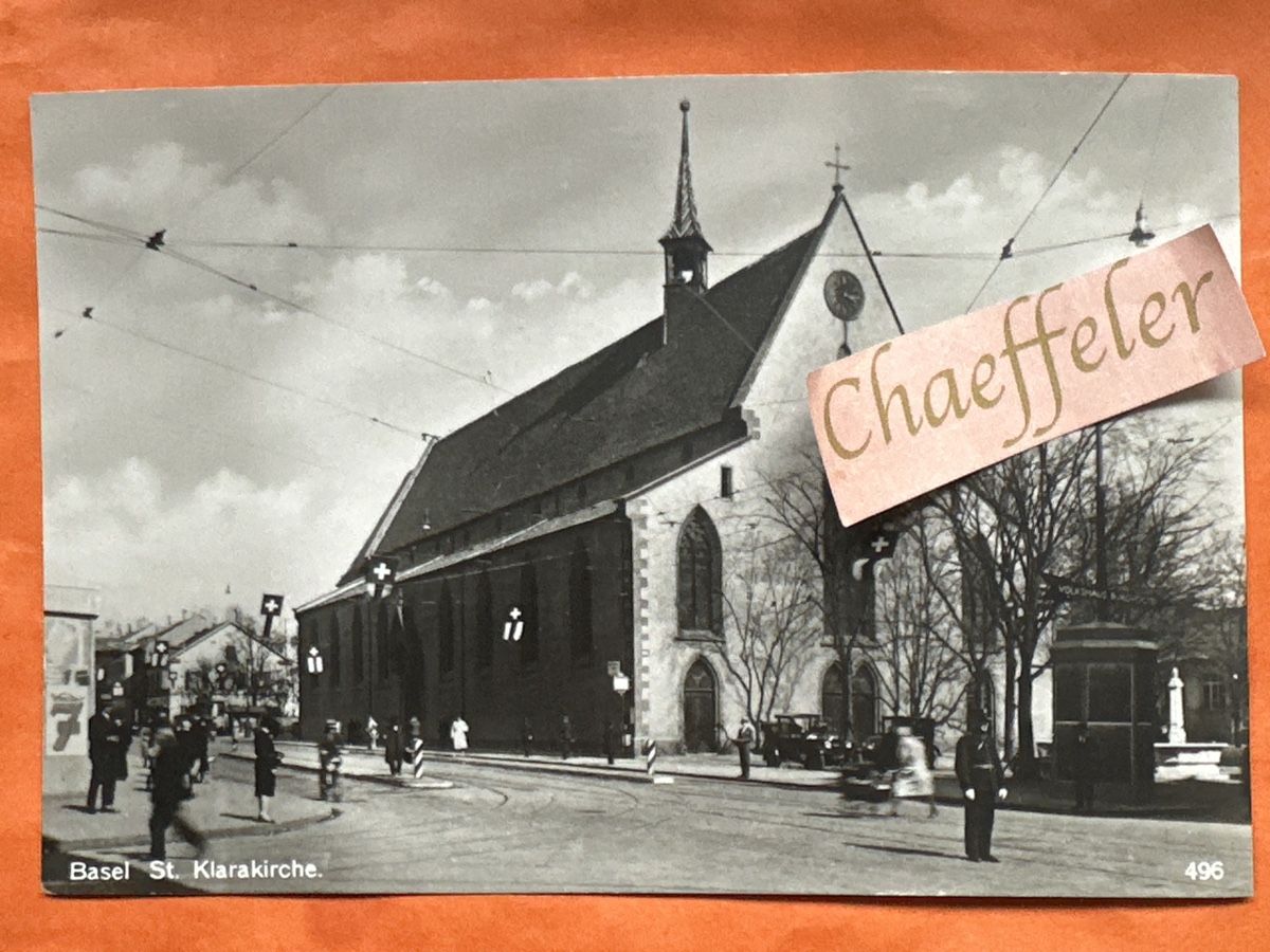Cartes postales:  Basel St. Karakirche 30er Jahre – D'occasion à Zürich par Chaeffeler