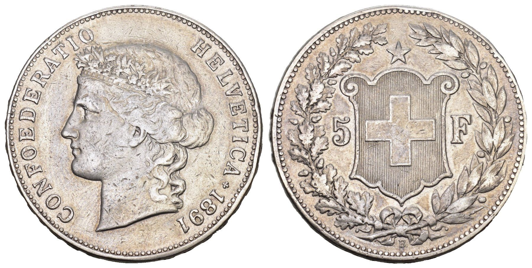 Toutes les monnaies: Schweiz 1891 – D'occasion à Bern par numismatictops