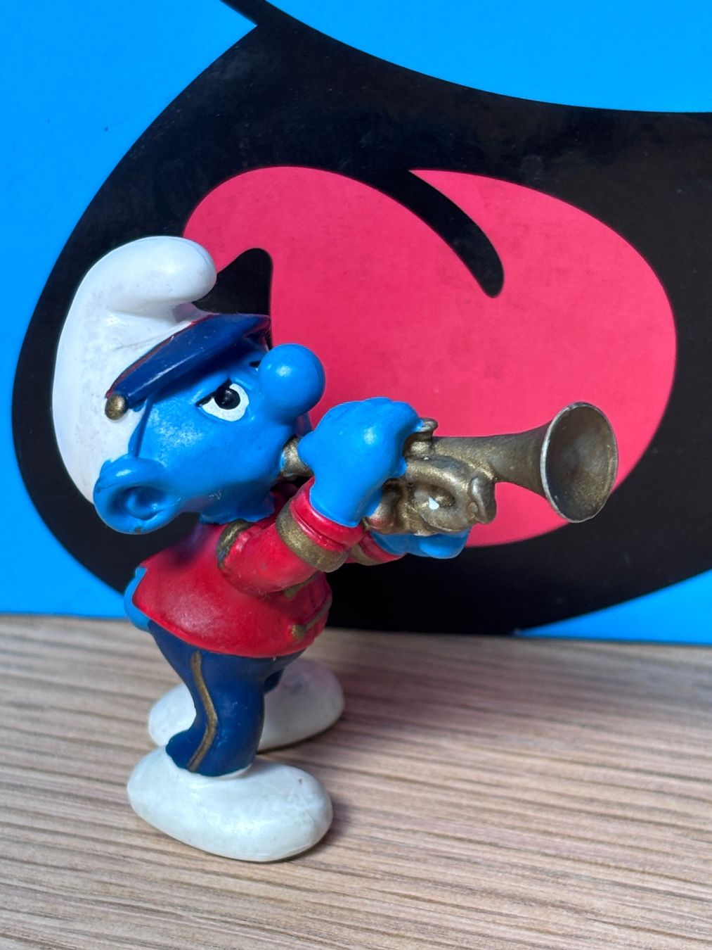 Schleich Statuette: Orchester, Trompeten-Schlumpf – Usato da Lyss venduto da Duckszone