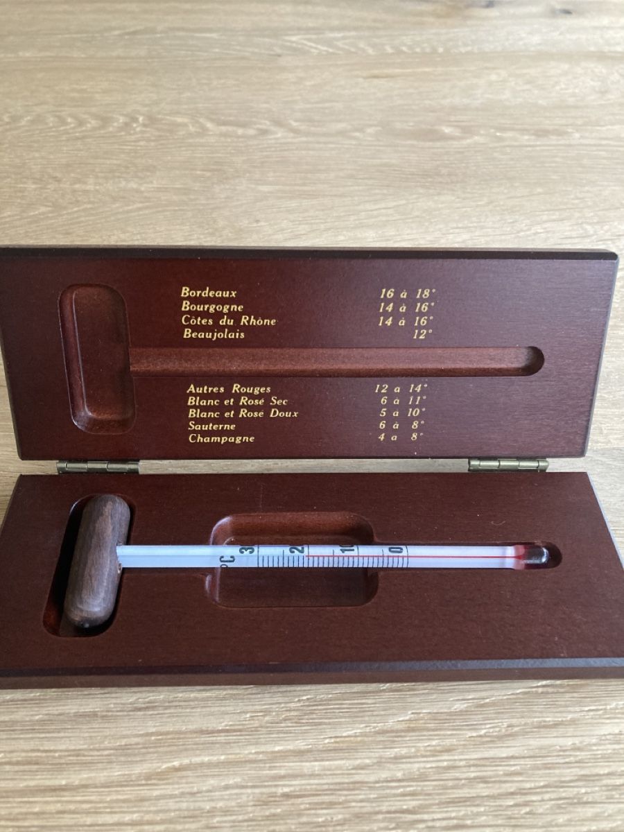 Altro per la casa: Weinthermometer in Holzschachtel – Nuovo (secondo la descrizione) da Frenkendorf venduto da silasho