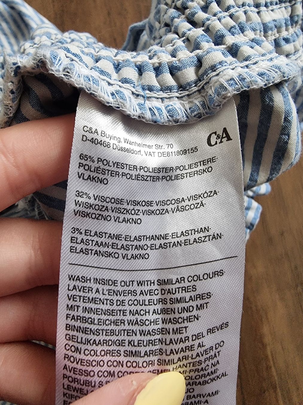 C&A Pantaloni: Sommerhose C&A, gestreift, Grösse 36 – Usato da Altstätten SG venduto da melii._.98 2