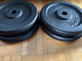4 Hantelscheiben je 10 kg – Gesamtgewicht 40 kg