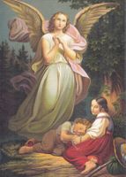 Schutzengel mit zwei Kindern