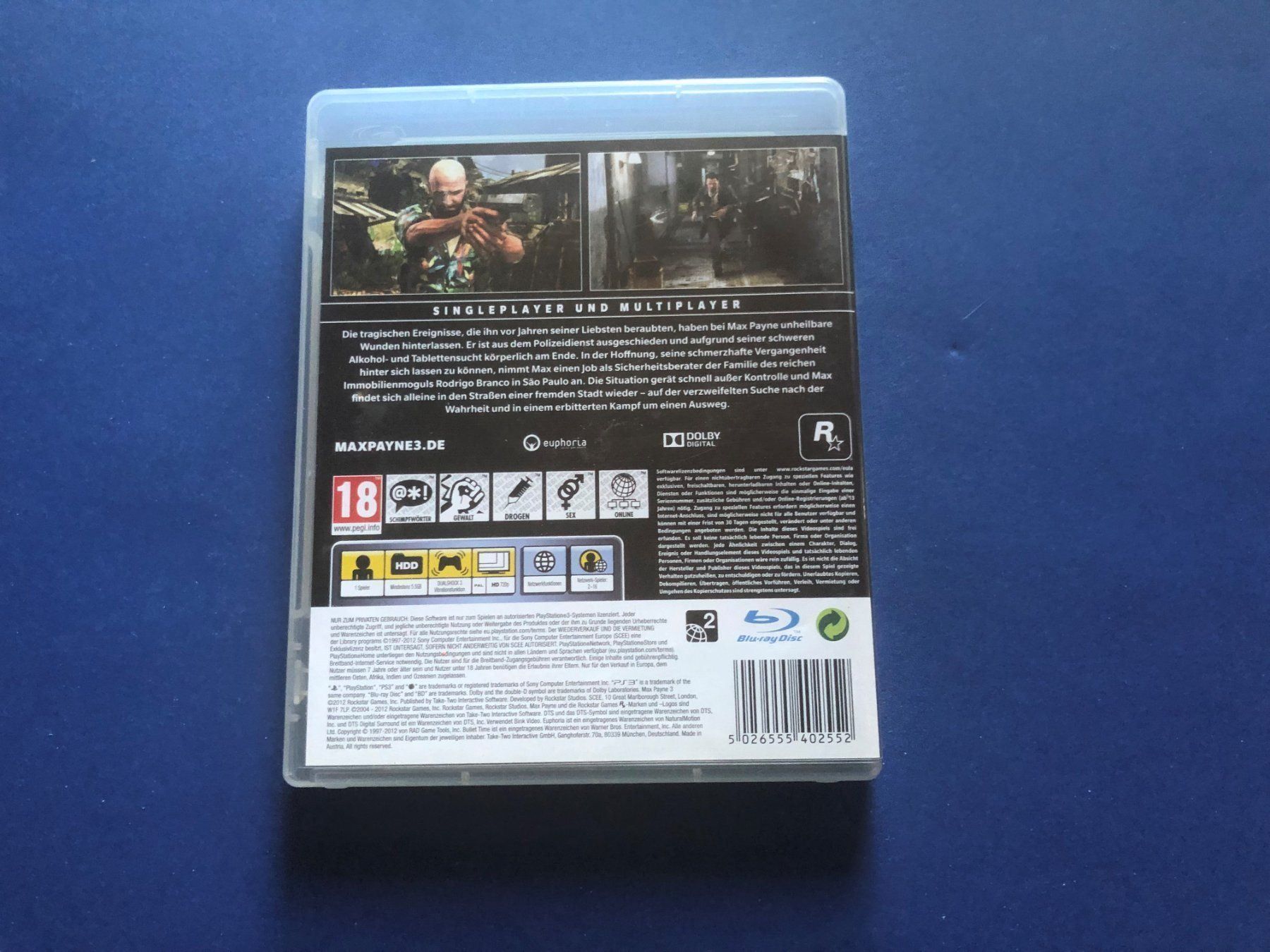 Sony Jeux: MAX PAYNE 3 SPIEL FÜR PS3 – D'occasion à Hägendorf par Briansgameshop 1