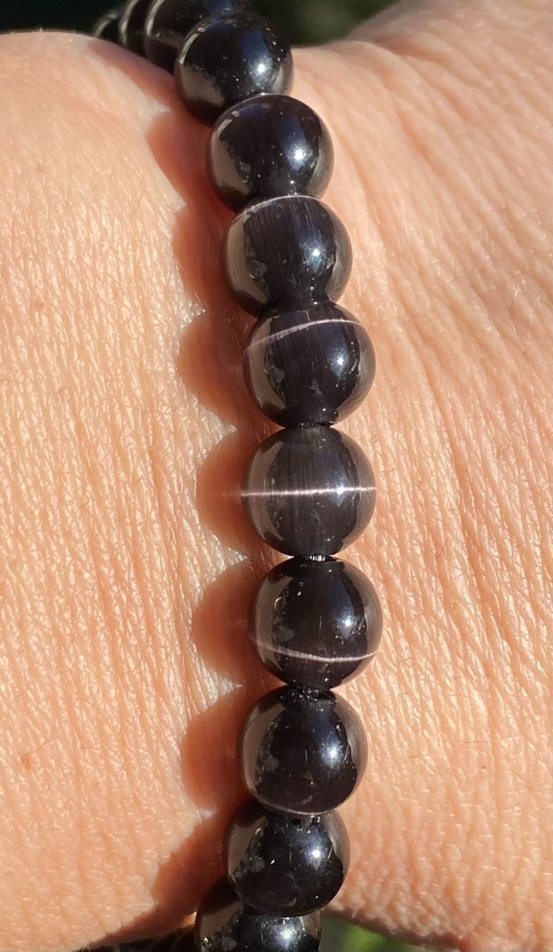Bracciali & Braccialetti: Armband mit Katzenaugen – Nuovo e nell'imballaggio originale da Matten b. Interlaken venduto da kero71 1
