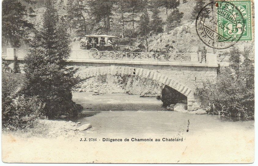 Ansichtskarten: Diligence de CHAMONIX au CHATELARD – Gebraucht aus Jona von philajona